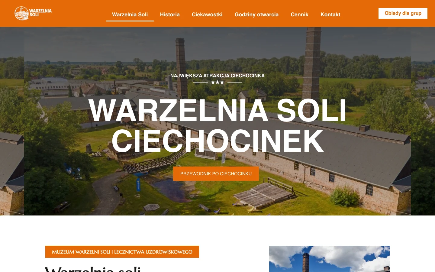Podgląd strony Warzelnia Soli